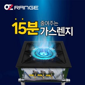 [월렌탈] 오즈테크 업소용 친환경 가스렌지 600 낮은렌지 2.5세대 법랑 버너 화구