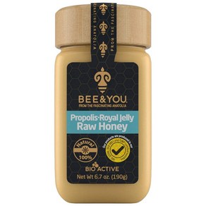 Bee and You Royal Jelly Raw Honey Popolis Extac Bee and You 로얄 젤리 생꿀 프로폴리스 추출물 100% 천연 슈퍼푸드 초순, 1개