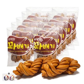 추억의꽈배기(75g) x 10봉+자색옥춘사탕 20g 세트, 75g, 1개