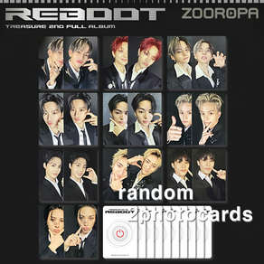 [2포토카드] 트레저 TREASURE REBOOT White ve.