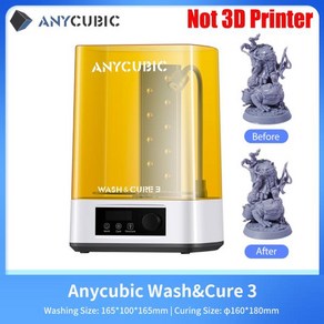 ANYCUBIC DLP SLA LCD 3D 프린터 고속 송진 워시 큐어 머신 포톤 모노 2 X2 X 6Ks M5 M5s M3 Max D2, 7) Wash and Cue 3, 06 Wash and Cue 3