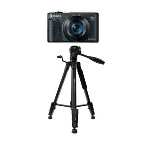 캐논 POWERSHOT SX740 HS 삼각대 3WAY 헤드 4단 호환 삼각대, (단일색상)블랙, 1개