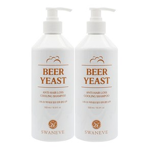 1+1 스와니브 맥주효모 탈모완화 쿨링 샴푸, 2개, 500ml