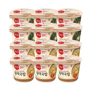 CJ제일제당 컵반 미역국밥 167g x 3p + 황태국밥 170g x 3p, 2세트