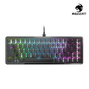 로캣 불칸 미니 VULCAN II Mini 게이밍 키보드(영문자판/한글자판 ), 블랙(영문), ROC-12-043 / TB-ROC-12-043, 적축