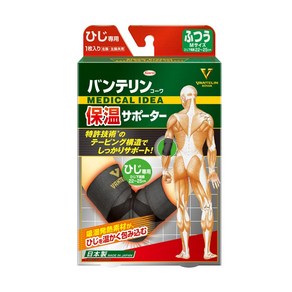 반테린 보온 서포터 팔꿈치 전용 보통/M사이즈팔꿈치 둘레 22~25cm 블랙, 1개