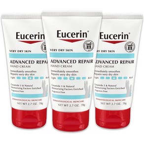 Eucein Advanced Repai Hand Ceam 유세린 어드벤스드 리페어 핸드 크림 2.7oz 3개, 78g