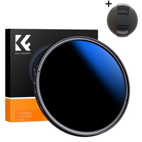 K&F Concept 67mm ND2-ND2000 가변 ND 필터 (캡포함) Japan AGC Glass Blue-Coated Fade ND2-2000 Filte + cap, 1개