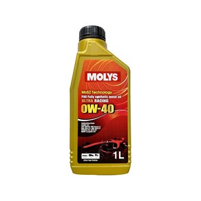 몰리스 MOLYS ULTRA RACING 0W40 가솔린 디젤(DPF) 합성엔진오일, 1개, 1L