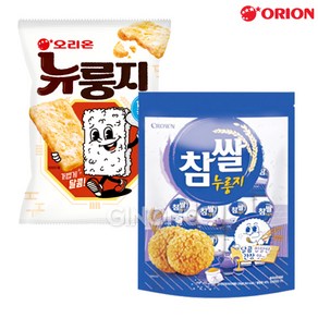 오리온 뉴룽지 124g 1 크라운 참쌀 누룽지 216g 1 (총2) 쌀과자 신제품