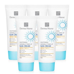 더마하우스 미백 링클 톤업 썬크림50ml- SPF50+++(미백 주름개선 자외선차단), 5개, 50ml