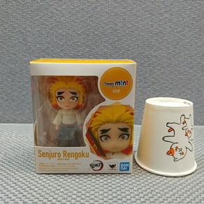 일본내수정품 반다이 피겨아츠 미니(Figuats mini) 귀멸의 칼날 렌고쿠 센쥬로 피규어, 1개