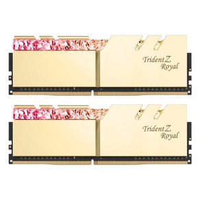 [G.SKILL] DDR4 PC4-28800 CL16 TRIDENT Z ROYAL C 골드 [16GB (8GB*2)] (3600), 2개