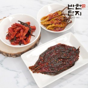 반찬단지 무말랭이1kg + 고추무침1kg + 깻잎무침1kg 매콤반찬세트, 1세트, 3kg