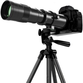 망원 렌즈 420-800mm 캐논 DSLR용 EF EOS 레벨용 수동 포커스 MF 줌 SL3 SL2 SL1 T8i T7i T6s T6i 4000D 1500D 80D 70D 60D, Black