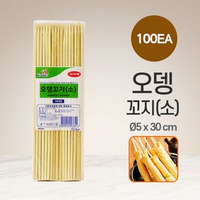 오뎅 꼬지 (소) 100P l 핫바 어묵 대나무 식자재, 1개