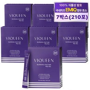 바이퀸 EMIQ 버닝효소 착한소화 다이어트효소 지방분해 곡물발효, 7개, 90g