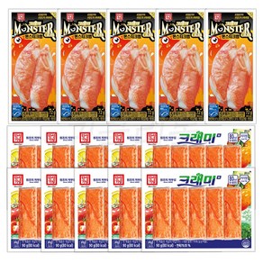 [팔도맛쟁이] 한성 크래미H 90g 10 + 몬스터크랩 72g 5, 1세트, 1.26kg
