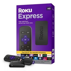 RoKu 로쿠 익스프레스 넷플릭스 유튜브 스트리밍 스틱 미디어 플레이어 3960R, 1개