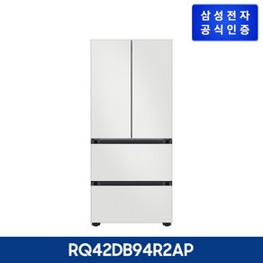 [삼성전자] [420L] 비스포크 키친핏 김치냉장고 RQ42DB94R2AP [AI 정온 모드][색상 선택], 색상:바이브다크그레이, 상세 설명 참조