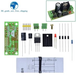 DIY 키트 LM7805 L7805 DC/AC 3 단자 전압 조정기 전원 공급 장치 모듈 5V 6V 9V 12V 출력 최대 1.2A 전자 부품 액세서리 소스