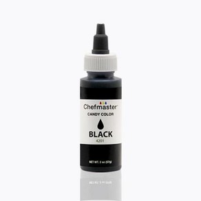 셰프마스터 지용성 액상타입 식용색소 블랙, 57g, 1개