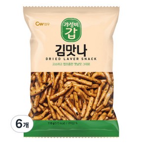 청우식품 김맛나, 110g, 6개