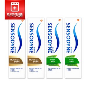 민감성 치약 센소다인 [약국전용] 센소다인 멀티케어 민감성 치약 120G x 2개 민감성 치아(시린이) 예방 + 후레쉬 120G x 2개 민트향으로 입 안의 상쾌함 시린증상 예방, 240g, 2세트