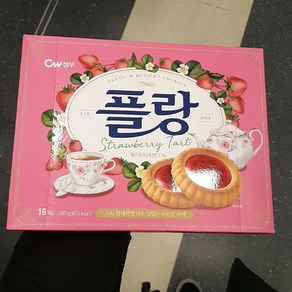 청우 플랑 딸기 타르트 16개입, 160g, 1개