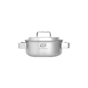 [정품] AMT 316Ti 프로 전골 냄비, 18cm, 실버, 1개