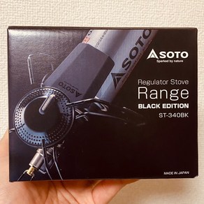 ST-340BK 소토 레귤레이터 스토브 Range 블랙 soto, 블, 1개