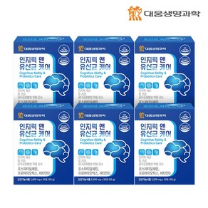 대웅생명과학 인지력&유산균 케어 포스파티딜세린 3중기능성, 6개, 60g