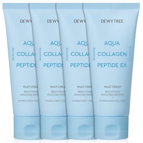 듀이트리 아쿠아 콜라겐 펩타이드 멀티크림, 4개, 80ml