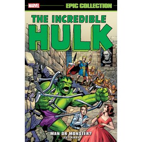 (영문도서) Incedible Hulk Epic Collection: Man o Monste? [New Pinting 2] Papeback, Mavel Univese, English, 9781302960438