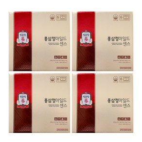 정관장 홍삼정 마일드센스 4박스(120포) 쇼핑백+추가4포증정, 300ml, 4박스