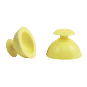 [Cauli] BaBy 실리콘 두드림 팜컵 기침등두드림컵 트림유도컵, 1개, 6.5ml, 노랑