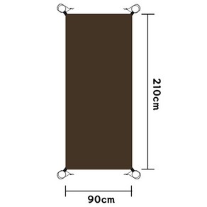 1인용 그라운드시트 방수매트 백팩킹시트 90x210, 1개