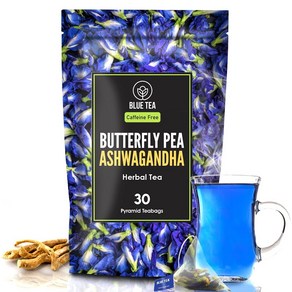 인도정품 블루티BLUE TEA-나비완두콩꽃 천연 블루 퍼플 핑크 아이스티 20g, 아쉬와간다, 10TB(1팩), 1개, 10개입