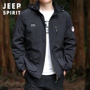 JEEP SPIRIT 남성용 간절기 오버핏 후드점퍼 멀티포켓 캐주얼재킷 Y-JP8818A+사은품