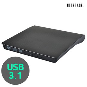 노트케이스 USB3.0 외장 ODD DVD RW 외장형 CD롬 외장ODD DVD롬, ECD819-SU3(블랙), 1개