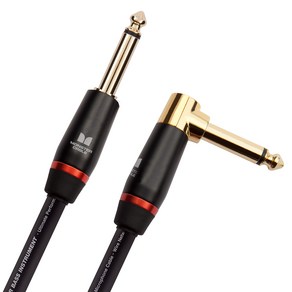 MONSTER CABLE (몬스터 케이블) 악기용 케이블 베이스 기타용 케이블 길이 21ft 직 XL 플러그 M BASS2-21A 600551 [], 1개