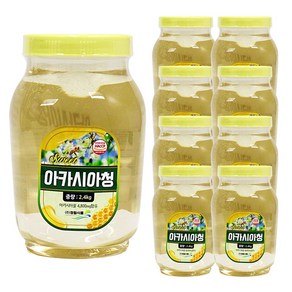 푸드올마켓_ 청림 sweet 아카시아청 2.4kg 한박스 (2.4kg x 8ea)-아이스박스무료, 8개