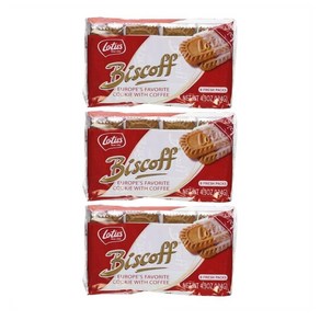 Lotus Biscoff 로투스 비스코프 쿠키 4.3oz(124g) 3팩, 3개, 124g