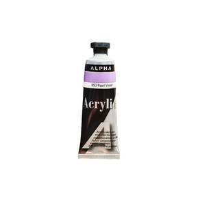 미술용 아크릴칼라물감 2시리즈 50ml 낱색 1개 알파색채, 993번 펄 바이올렛