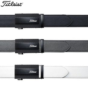 Titleist 타이틀리스트 골프벨트 남성용 젠틀 프리사이즈 커팅가능, 흰색, 1개