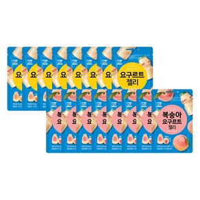 요구르트 젤리 50g x8 + 복숭아 젤리 50g x8