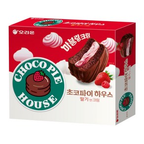 [지노앤코]오리온 초코파이하우스 딸기앤크림, 408g, 2개
