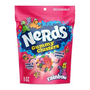 [미국직배송]너드 구미 클러스터 젤리 226g Neds Gummy Clustes Candy 8oz, 1개