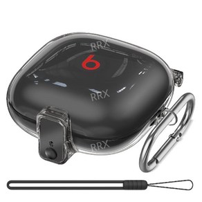 비츠 핏 프로 케이스 Apple Beats Fit Po 보호 케이스 커버 투명, 스모크블랙