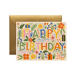 라이플페이퍼 Fiesta Birthday Card 생일 카드